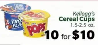 Living Fresh Market Kellogg's Cereal Cups offer
