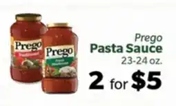 Living Fresh Market Prego Pasta Sauce offer
