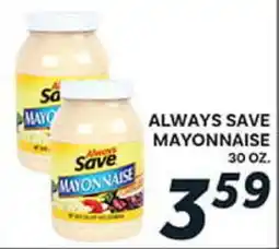 El Paso Grande ALWAYS SAVE MAYONNAISE offer