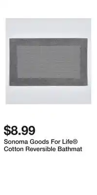 Kohl's Sonoma Goods For Life Cotton Reversible Bathmat offer