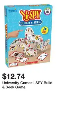 Kohl's University Games I SPY Build & Seek Game offer