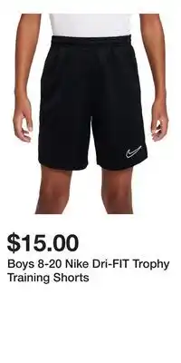 Kohl's Boys 8-20 Nike Dri-FIT Trophy Training Shorts offer