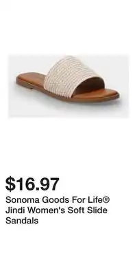Kohl's Sonoma Goods For Life Jindi Women's Soft Slide Sandals offer