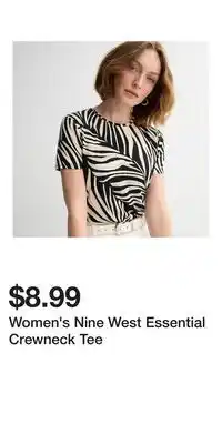 Kohl's Women's Nine West Essential Crewneck Tee offer