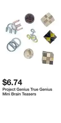 Kohl's Project Genius True Genius Mini Brain Teasers offer