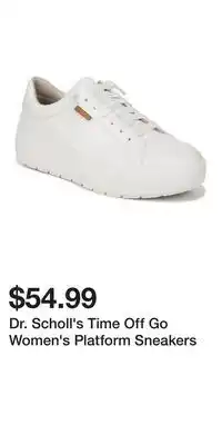 Kohl's Dr. Scholl's Time Off Go Women's Platform Sneakers offer