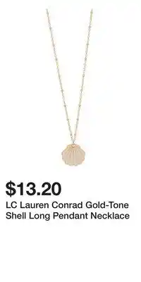 Kohl's LC Lauren Conrad Gold-Tone Shell Long Pendant Necklace offer