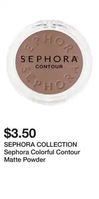 Kohl's SEPHORA COLLECTION Sephora Colorful Contour Matte Powder offer