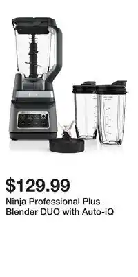 Kohl's Ninja Professional Plus Blender DUO with Auto-iQ offer