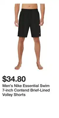 Kohl's Men's Nike Essential Swim 7-inch Contend Brief-Lined Volley Shorts offer