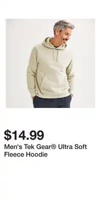 Kohl's Men's Tek Gear Ultra Soft Fleece Hoodie offer