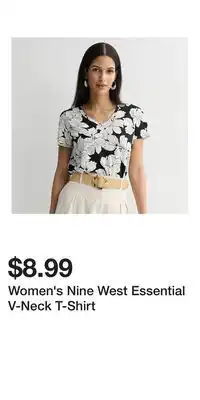 Kohl's Women's Nine West Essential V-Neck T-Shirt offer