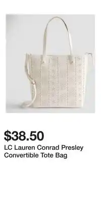 Kohl's LC Lauren Conrad Presley Convertible Tote Bag offer