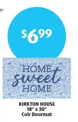 Aldi KIRKTON HOUSE Coir Doormat offer