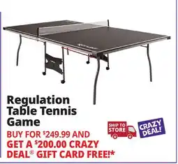 Ocean State Job Lot Redline Regulation Table Tennis Game offer