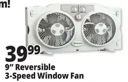 Ocean State Job Lot 9 Reversible 3-Speed Window Fan offer