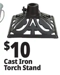 Ocean State Job Lot Patio Essentials Cast Iron Torch Stand offer