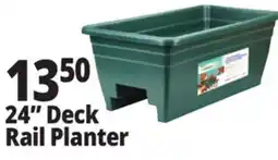 Ocean State Job Lot Green Deck Rail Planter 24 offer