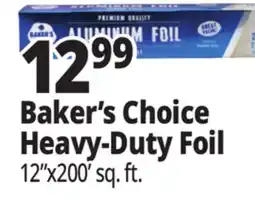 Ocean State Job Lot Baker's Choice Premium Quality Aluminum Foil Jumbo Roll 200' offer