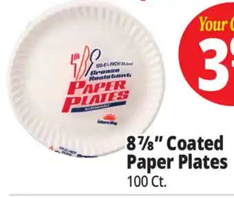 Ocean State Job Lot 8 7/8 Coated Paper Plates offer