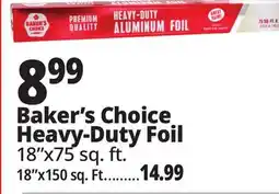 Ocean State Job Lot Baker's Choice Premium Quality Heavy-Duty Aluminum Foil 75' offer