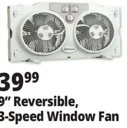 Ocean State Job Lot Penguin 9 Twin Window Fan offer