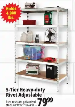 Ocean State Job Lot 5-Tier Heavy-duty Rivet Adjustable offer