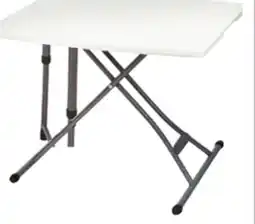 Ocean State Job Lot Enduro Adjustable White Folding Table 20 x 30 offer
