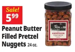 Ocean State Job Lot H.K. Anderson Peanut Butter Filled Pretzel Nuggets 24 oz offer