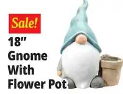 Ocean State Job Lot 18 Gnome With Flower Pot offer