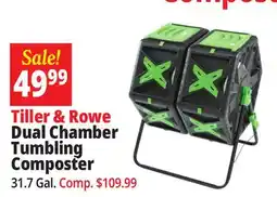 Ocean State Job Lot Tiller & Rowe Dual Chamber Tumbling Composter offer