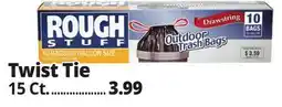 Ocean State Job Lot Rough Stuff 33 Gal Outdoor Trash Bags 15 Count offer