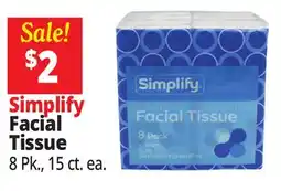 Ocean State Job Lot Simplify Facial Tissue offer