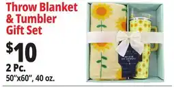 Ocean State Job Lot Throw Blanket & Tumbler Gift Set offer
