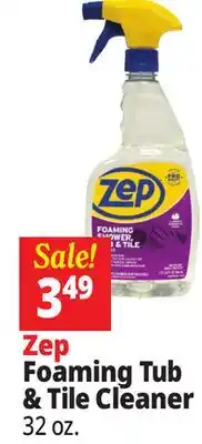 Ocean State Job Lot ZEP Foaming Shower Tub & Tile Cleaner 32 oz offer