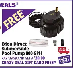 Ocean State Job Lot Edou Pool Cover Pump Blue offer
