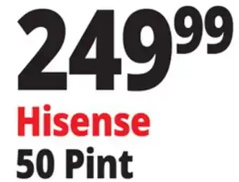Ocean State Job Lot Hisense Energy Star 50 Pint 2-Speed Dehumidifier White offer