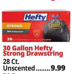 Ocean State Job Lot 30 Gallon Hefty Strong Drawstring offer