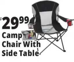 Ocean State Job Lot Oversized Folding Camp Chair with Side Table offer