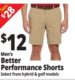 Ocean State Job Lot Men's Better Performance Shorts offer