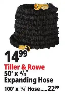 Ocean State Job Lot Tiller & Rowe 3/4 Expanding Garden Hose 50' offer