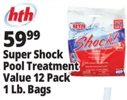 Ocean State Job Lot HTH Super Shock Pool Shock Treatment 12 Count offer