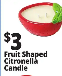 Ocean State Job Lot Fruit Shaped Citronella Candle offer