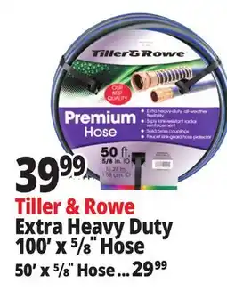 Ocean State Job Lot Tiller & Rowe Premium Extra Heavy-Duty 5/8 Garden Hose 100' offer