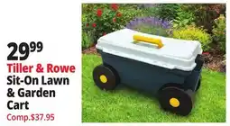 Ocean State Job Lot Tiller & Rowe Sit-On Lawn & Garden Cart offer