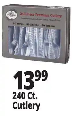 Ocean State Job Lot Smith & Callahan 240-Piece Premium Cutlery Clear offer