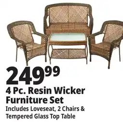 Ocean State Job Lot 4-Piece Wicker Furniture Set offer