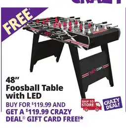 Ocean State Job Lot EastPoint Sports 48 Maverick Foosball Table with LED Scoring offer