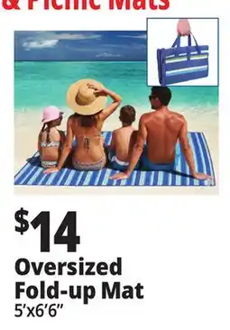 Ocean State Job Lot 2-Person Outdoor Fold-Up Mat 5'x6.5' offer