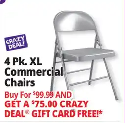 Ocean State Job Lot 4 Pk. XL Commercial Chairs offer
